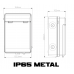 *PV POWERBOX - IP65 Black Metal Solar / EV Consumer Unit with Import/Export Meter, RCBO and SPD